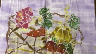 手描き染め　のれん